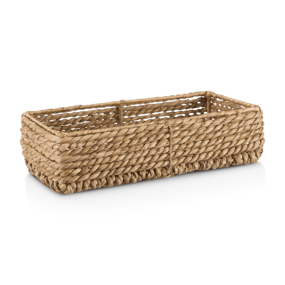 Rectangular Natural Fiber Storage Tray