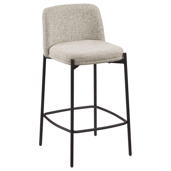 Fabric and Metal Bar Stool