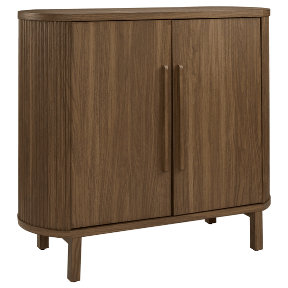 Walnut Veneer Buffet With Two Doors