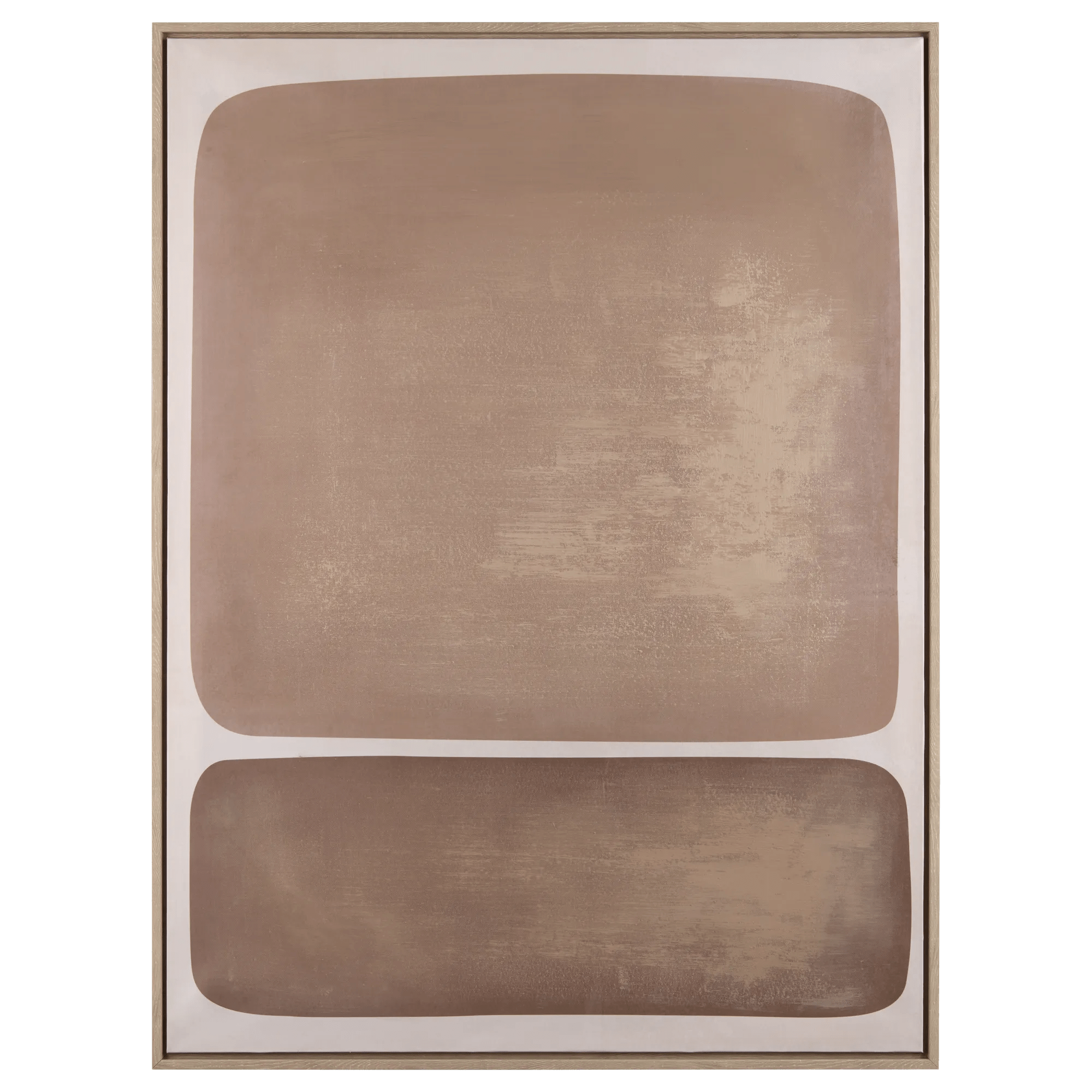 Nude Color Bloc Framed Art