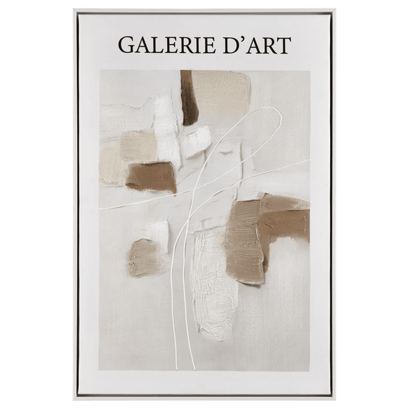 Cadre imprimé Galerie d'Art embelli au gel