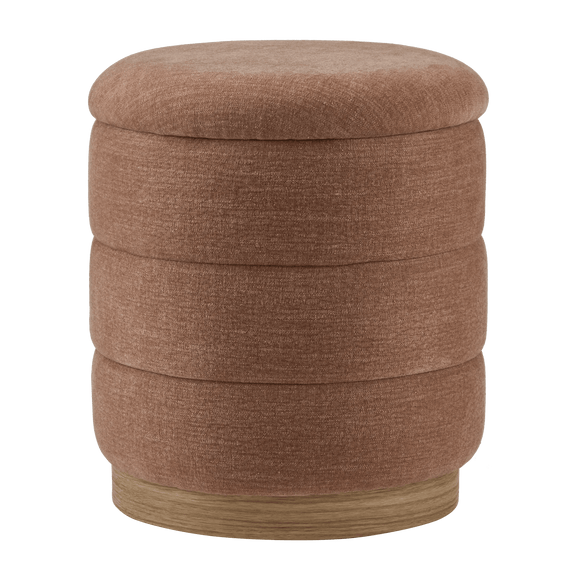 Ribbed Ottoman with Storage