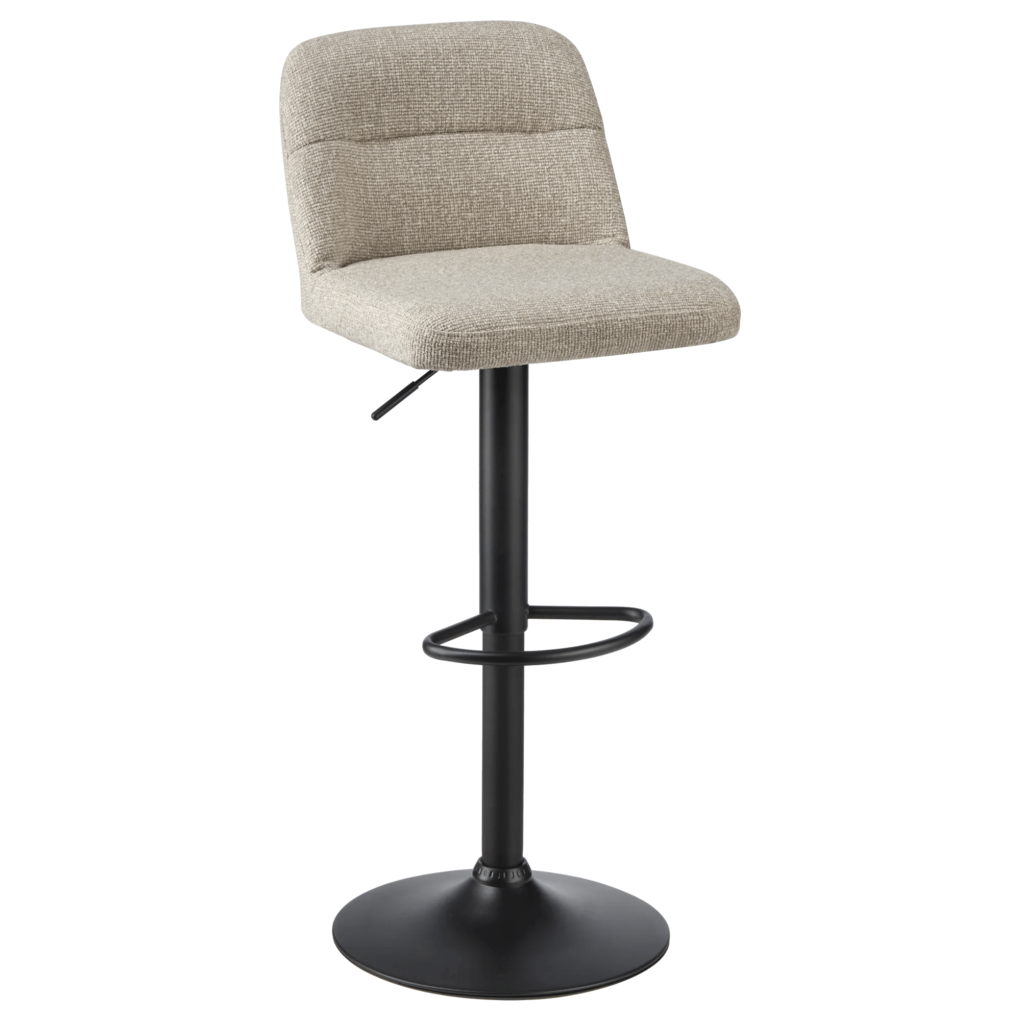 Adjustable Fabric and Metal Barstool