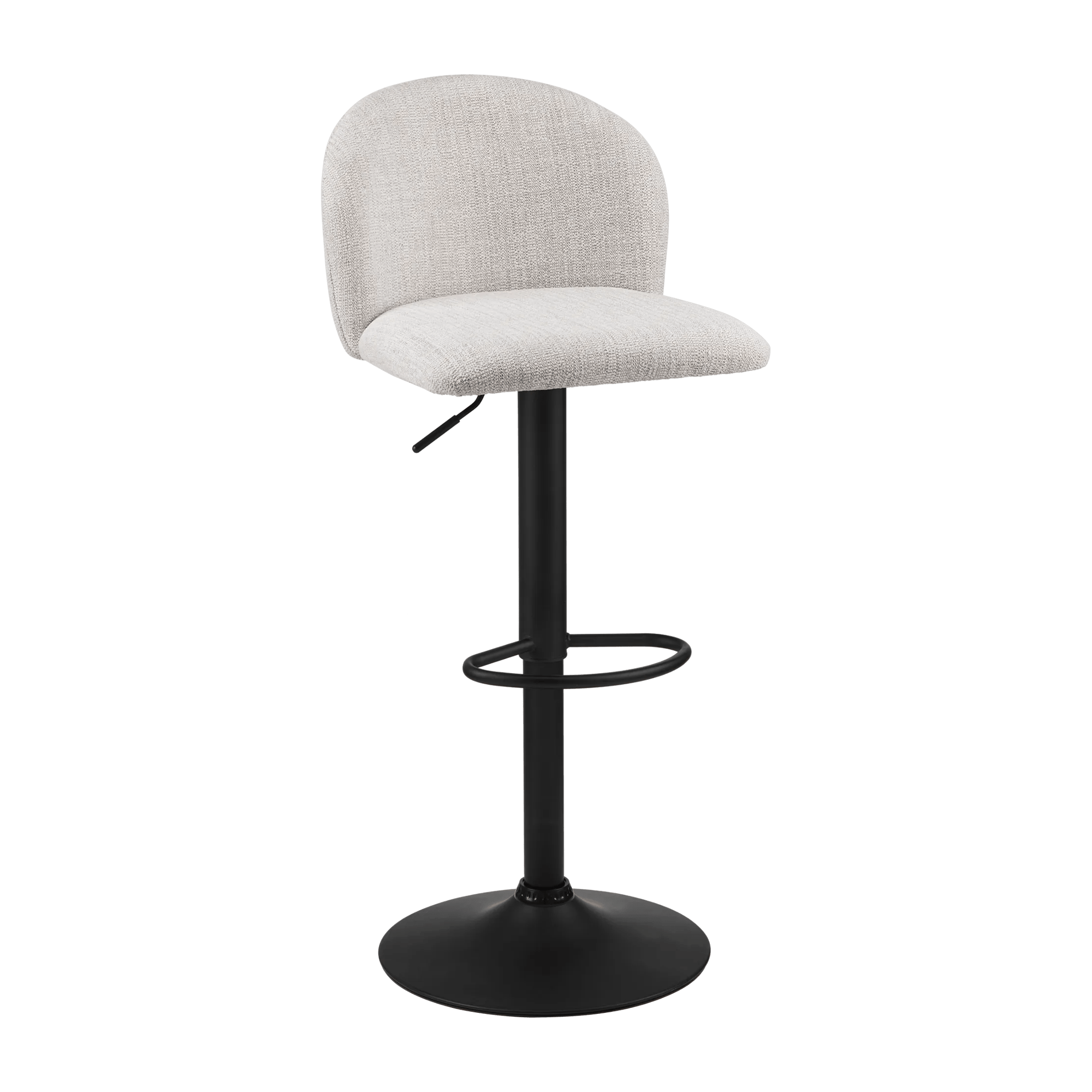 Adjustable Fabric and Metal Bar Stool
