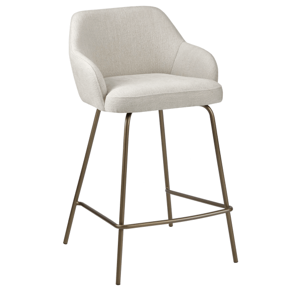 Neutral Fabric Bar Stool